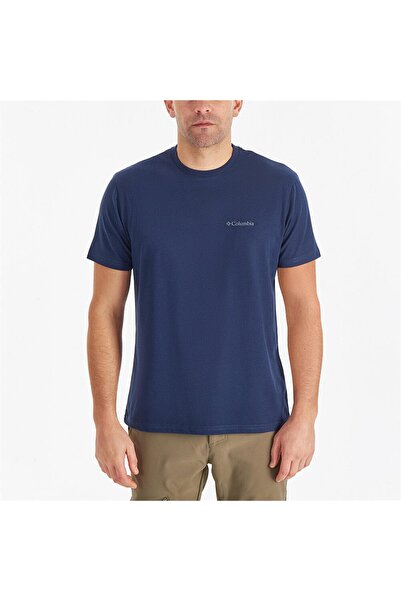 Columbia CS0282 CSC M BASIC SM LOGO BRUSHED SS TEE Темно-синій