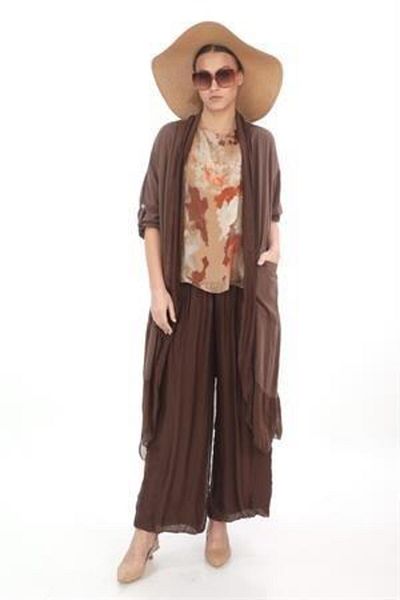 Bohem Stil Голям кафтан с копринени детайли Itayan