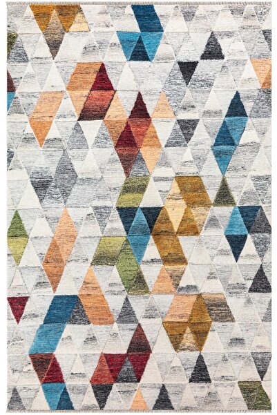 KilimistA EFES 2301 İskandinav Yumuşak Doku Leke Tutmayan Modern Halı Kilim
