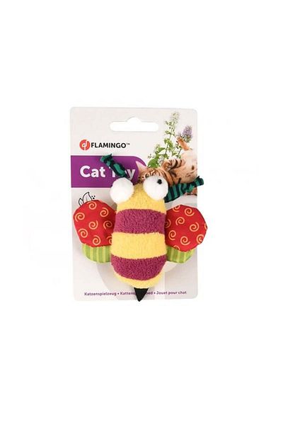 Flamingo Yowly Bee Shaped Cat Toy 9 Cm