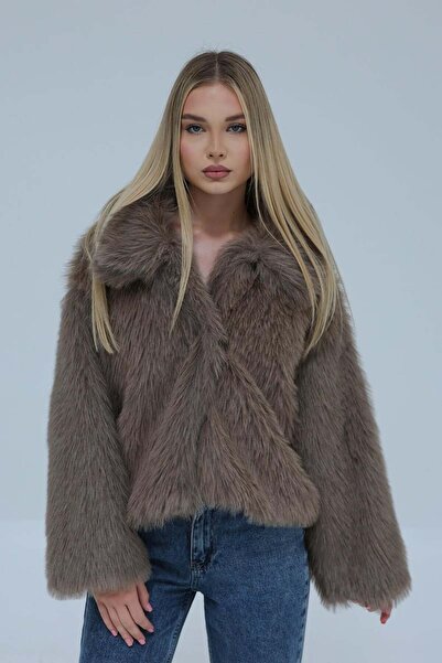 Reyon Elysian Store- Yakalı Kürk - Taş & vizon