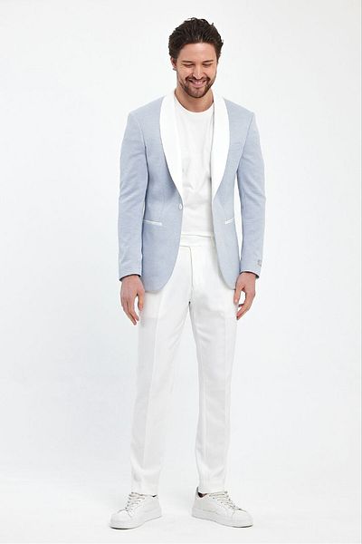 Savira Slimfit ανδρικό αθλητικό μπουφάν σάλι γιακά drop 6 πλεκτό ύφασμα