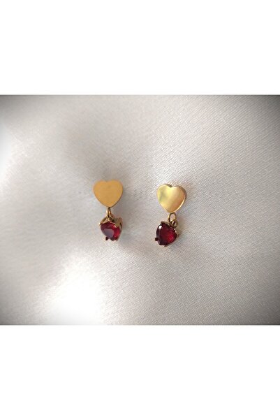 ERKA AKSESUAR Mini Kalp Çelik Küpe