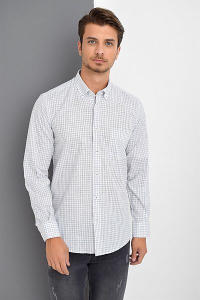 Dewberry G617 Linen Shirt-white