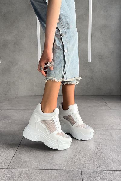 Modanizm Ching Stone Detailed Hidden Heel Sneakers