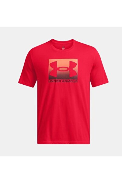 Under Armour Men's Cotton Regular Fit Round Neck Red T-Shirt 1386793 -600