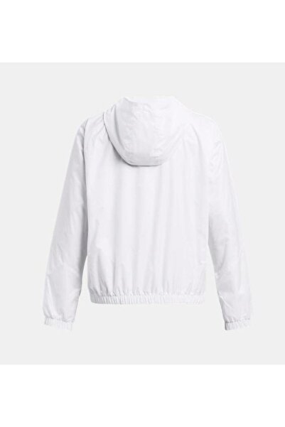 Under Armour Kadın Kapşonlu Yaka Fermuarlı Uzun Kollu Beyaz Ceket 1382698-100