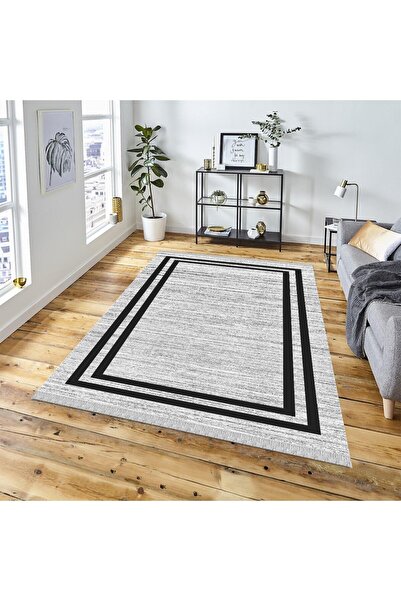 DECOSER HALI Pvcderi Yıkanabilir Modern Desenli Kaymaz Taban Salon Koridor Yo...