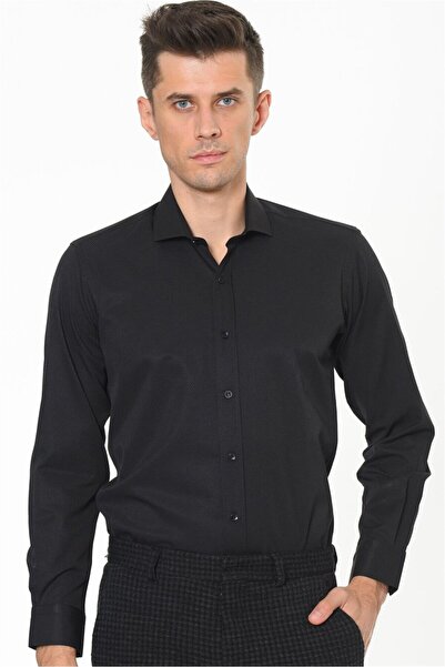 Dewberry G675 Men's Shirt-Black
