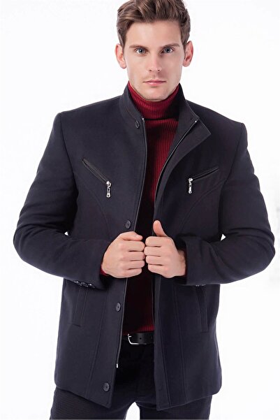 Dewberry K7126 ERKEK KABAN-LACİVERT