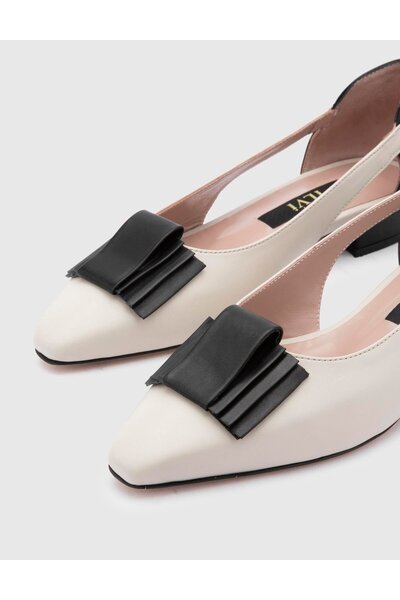 İLVİ Katyin Genuine Leather Women's Beige Sandals