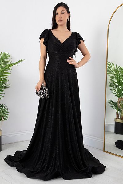 PULLIMM Rochie de seară cu mâneci cu sclipici - 39925