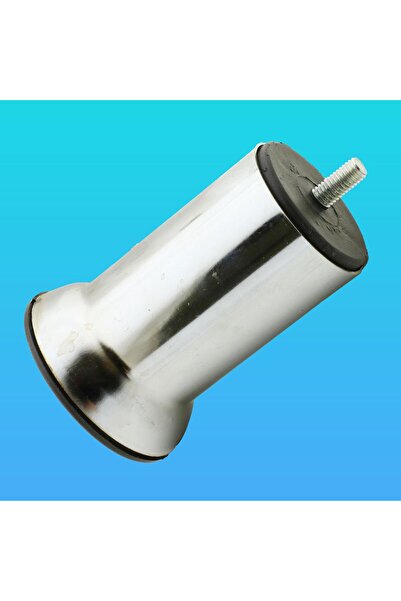 Badem10 Metal Chrome (10 cm) Plinth Armchair Sofa Furniture Bed Sofa Bed Leg Fine Thread M8 Metric Feet 20 Pcs