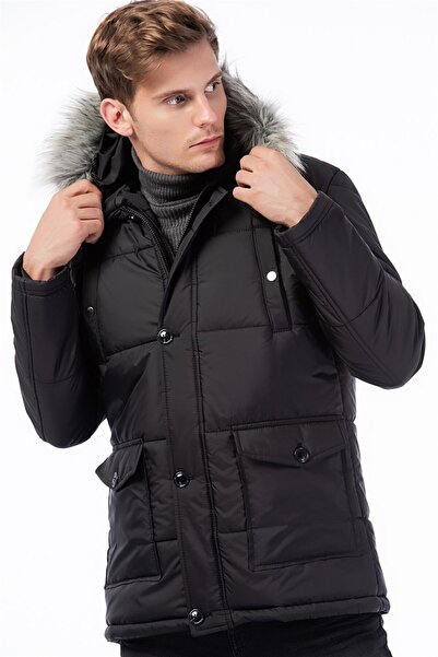 Dewberry M8635 Men's Coat-Black