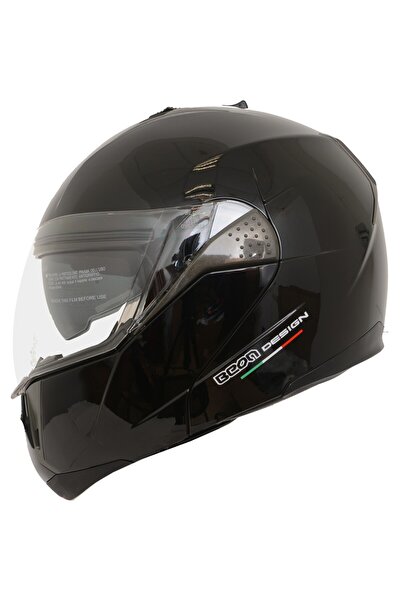 Genel Markalar Beon B700 Güneş Gözlüklü Çene Açılır Kask Siyah