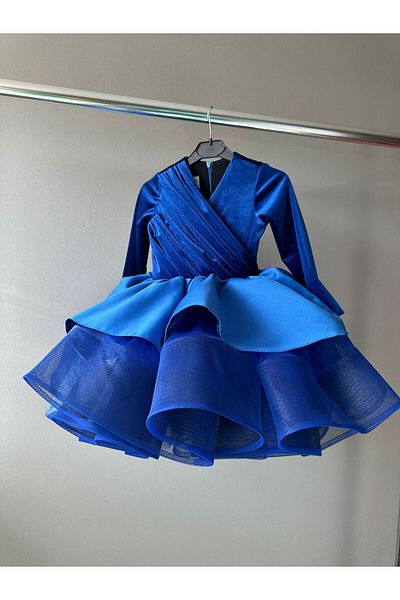 She Dress Girl's Velvet Dress - Evening Dress