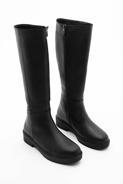 Akçetin Moda Ženske čizme sa ravnim potplatom i patentnim zatvaračem