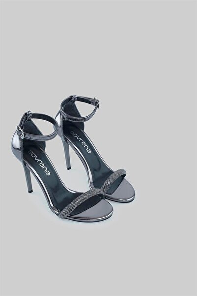 sovrana Παπούτσια με πέτρινο τακούνι μονής ζώνης Platinum Mirror