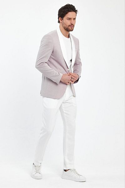 Savira Slimfit ανδρικό αθλητικό μπουφάν σάλι γιακά drop 6 πλεκτό ύφασμα
