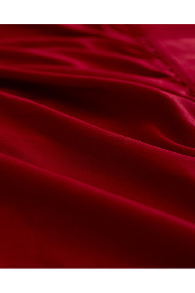 Madame Coco Manon King Size 100% Cotton Ranforce Elastic Sheet - Red