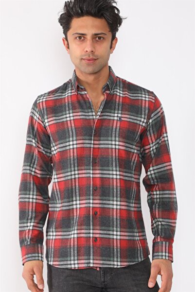 Dewberry Buttoned Collar Modern Men's Long Sleeve Shirt – Comfortable Fit for...