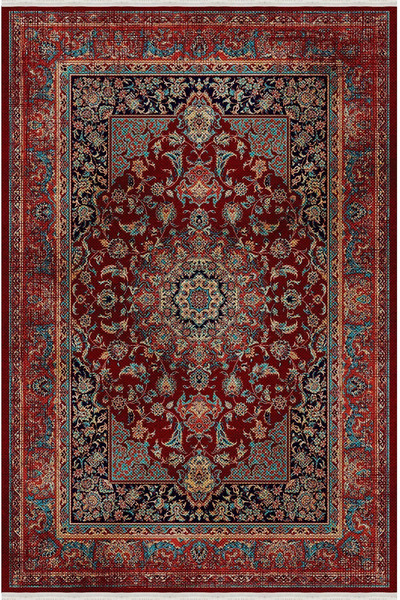 kilim home Mars 38 Klasik Bordo Vintage Stil Salon Halısı