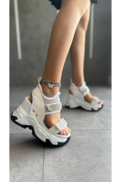 Modanizm White Lahti Sandals
