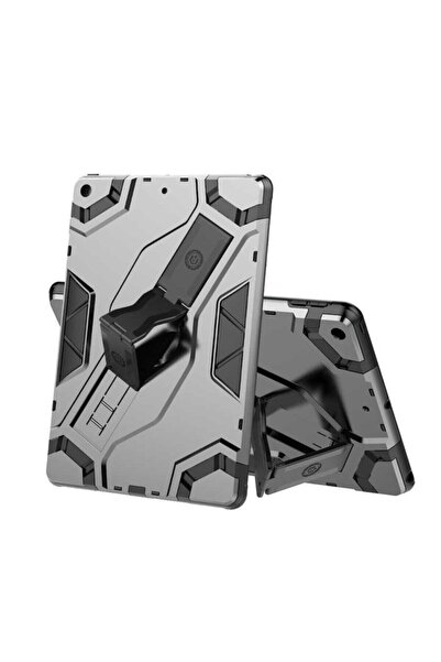 Fibaks Apple iPad Air 1-2 9.7" Kılıf Defens 360 Derece Tam Koruma Armor Tank Zırh Standlı