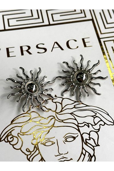 ODDA TASARIM ATÖLYESİ Solar Model Design Silver Color Luxury Button 2Pcs (3cm)