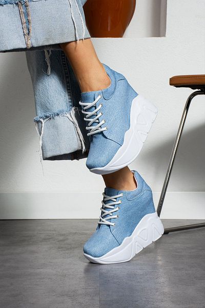 Modanizm Fellas Hidden Heel Denim Sneakers