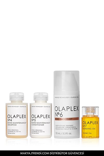 Olaplex Frizz Control & Smoothest Hair Set - Elektriklenmeyi Kontrol Altına Alan & Saçtaki Bağları Güçlendir