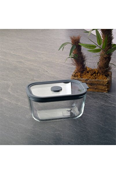 Tohana حاوية تخزين بغطاء زجاجي سيليكون 470 مل