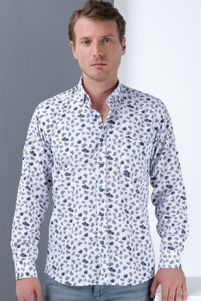 Dewberry G690 Men's Shirt-White