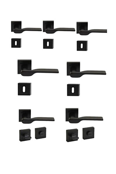 merveuras KAPI KOLU SİYAH ROZETLİ 3+1 DAİRE İÇİN