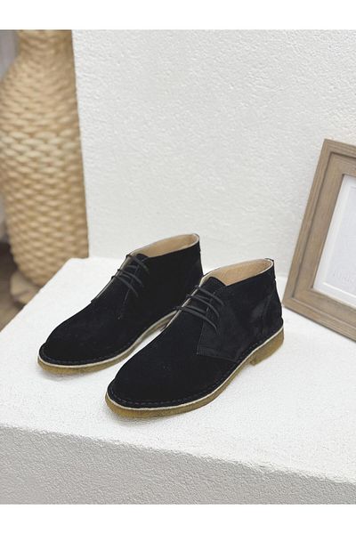 NUR KARACA 25K2318 ΓΝΗΣΙΟ Unisex Δερμάτινο Αυθεντικό Καουτσούκ Σόλα Μπότες Hashpapi μέχρι τον αστράγαλο