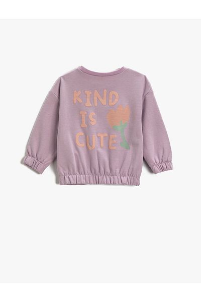 Koton Lilac Baby Girl Sweatshirt - 3Wmg10075Ak