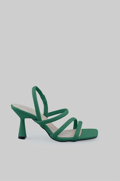 sovrana Band Detailed Heeled Shoes Green
