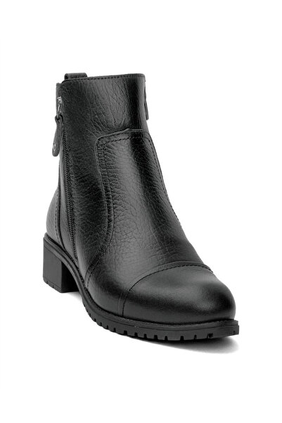 Voyager 7550 Zn Kadın Siyah Arizona Deri Bot