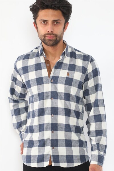 Dewberry G714 ERKEK GÖMLEK-LACİVERT