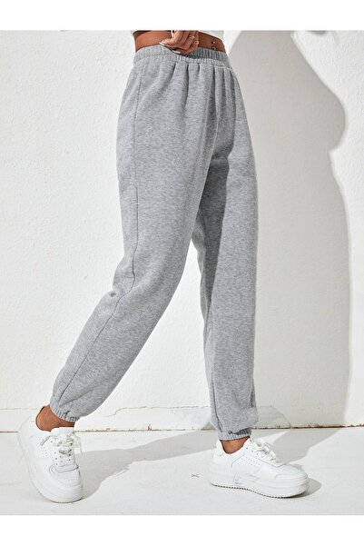 Know Women's Gray Rubber Leg Sweatpants