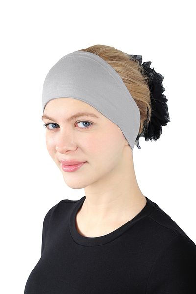 Ecardin Άνετο καπό Viscose Bandana - St 276 Dark Grey
