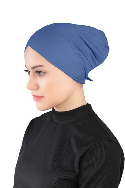 Ecardin Cross Hijab - St 233 Indigo Blue