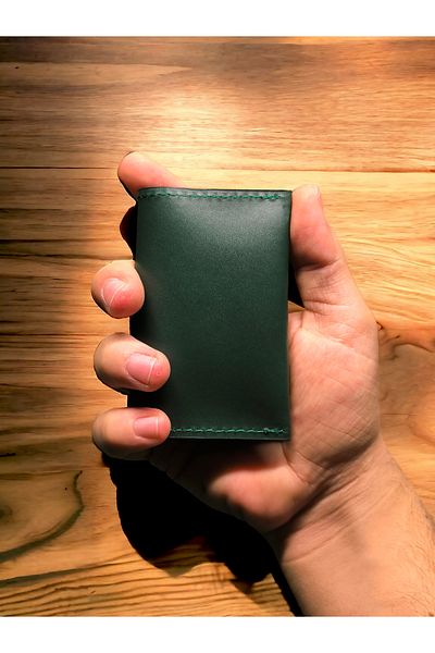 CRASSULA PREMIUM LEATHER Elegant Card Holder with Genuine Leather Snaps