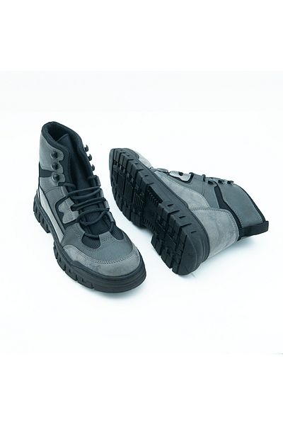 Elevold Ανδρικές μπότες Army Style με κρυφό τακούνι αύξησης ύψους +7 cm