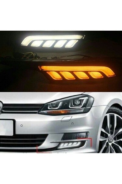 Karva Volkswagen Golf 7 2012-2015 Led Gündüz Sis Farı Takımı