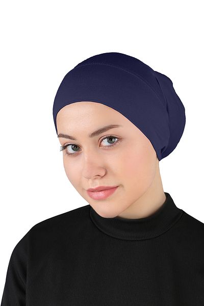 Ecardin Navy Blue Practical Pipe Bonnet - Comfortable Comfortable St 222