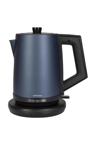 GOLDMASTER Beliz 2200 Watt Paslanmaz Çelik 2 Litre Kettle Su Isıtıcısı Ege Mavisi GM-7376EM