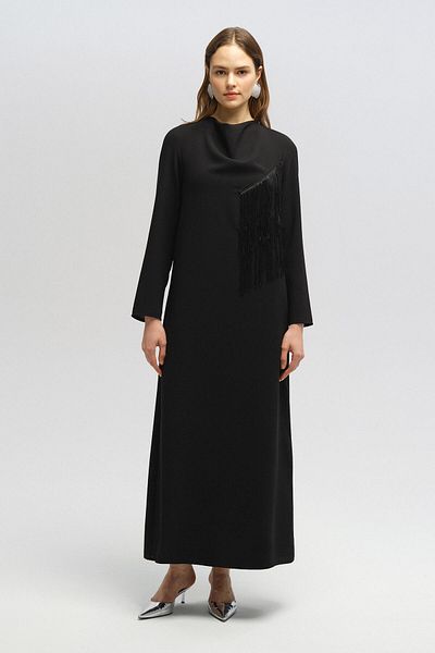 Touché Privé KREPOVÉ ŠATY S TASSEL DETAILY