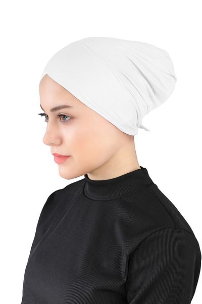 Ecardin White Cross Hijab - St 233