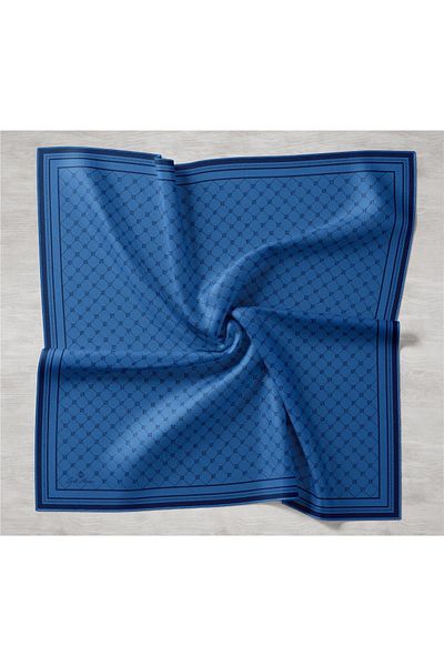 Silk Home Μεταξωτό μαντίλι Indigo Navy Blue Twill - 11393-08